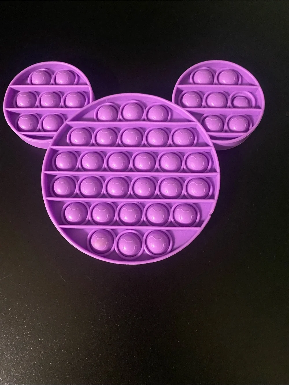 Purple Pop it Mickey Mouse Fidget